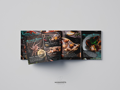Marketing-kit for a supplier of seafood delicacies branding food graphic design horeca marketing kit presentation seafood коммерческое предложение маркетинг кит морские деликатесы презентация хорека