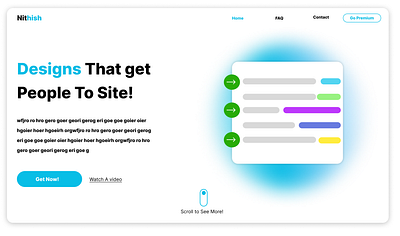 Landing Page graphic design ui