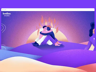 Badoo Hotline branding campaign design design