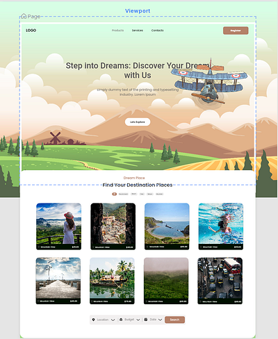 Discover Your Dream design ui