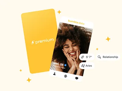Bumble Premium branding design product identity design