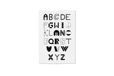 ABC graphic design illustration typography