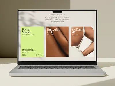 Ever/Body: Build Your Own Package design ui