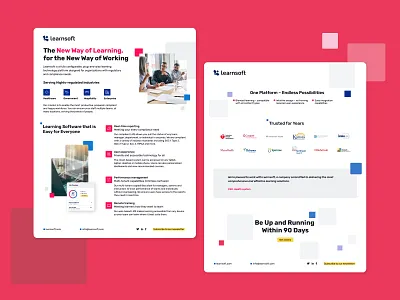 Learnsoft One-Pagers brand branding creativity graphic design