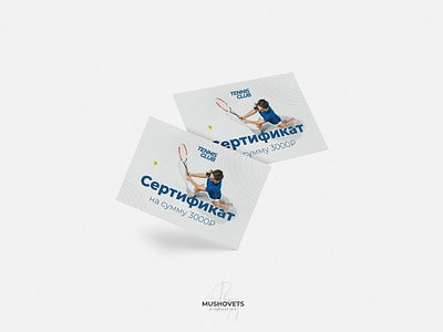 POS-materials for a sports club branding certificate creative graphic design pos pos materials sports club