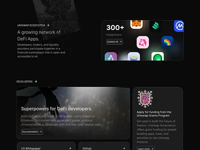 Uniswap ui webdesign