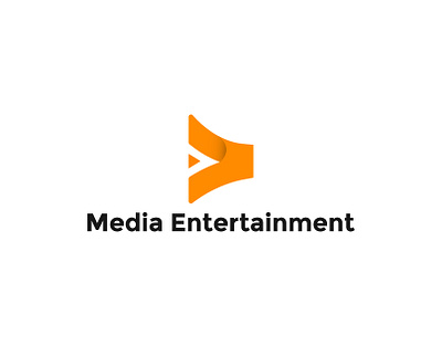 Media Entertainment app icon brand branding entartainment icon logo logos modern music play icon simple vectplus