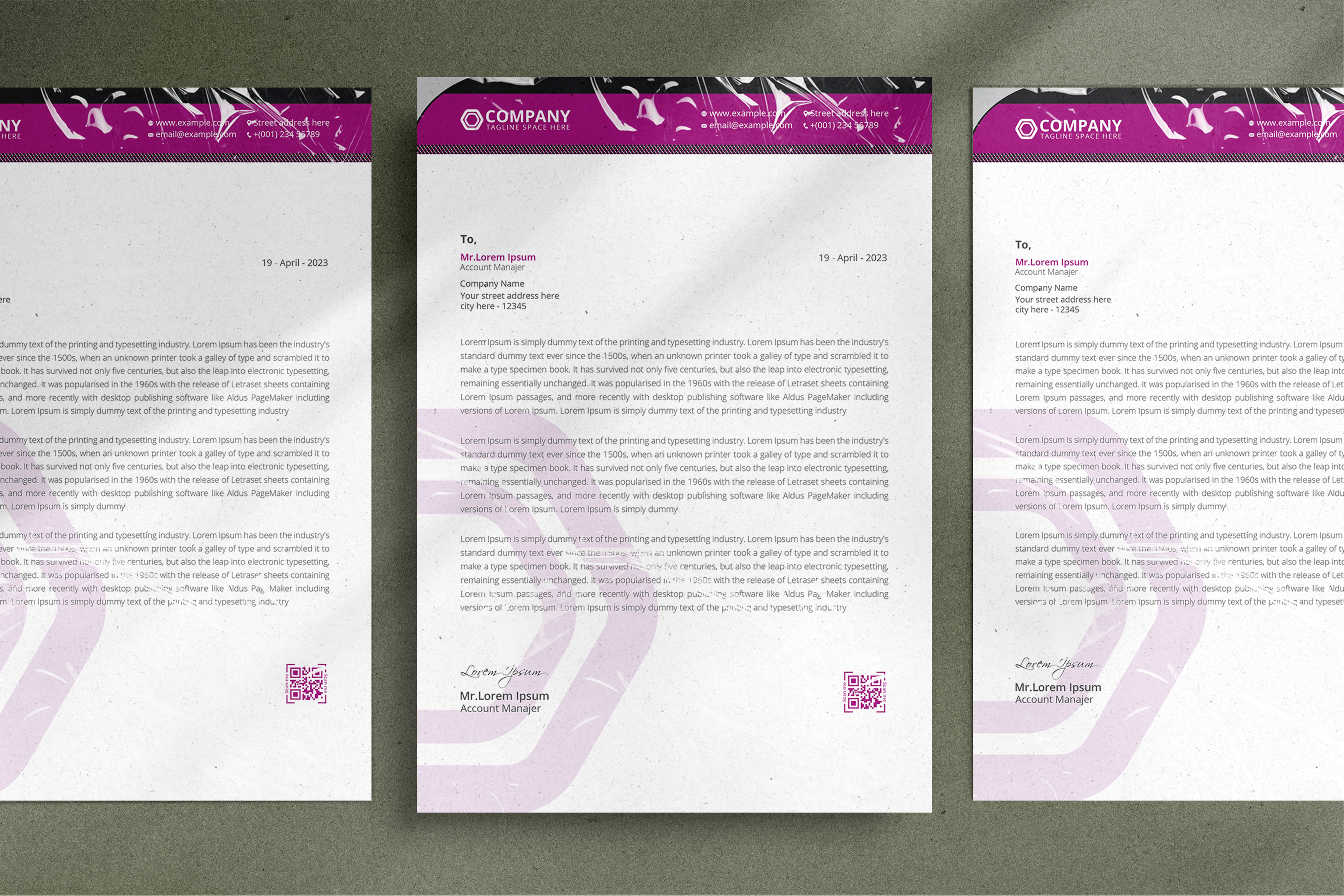 Letterhead Design branding business letterhead letterhead design letterheads modern print stationary template
