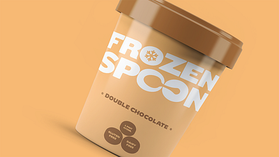 Frozen Spoon-03 branding design graphic design ice cream ice cream logo identity illustration logo vector