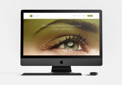 Eliza Facialist branding graphic design website design