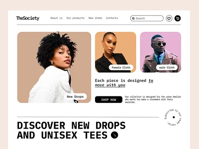 Random re-design of eCommerce site ecommerce figma ui