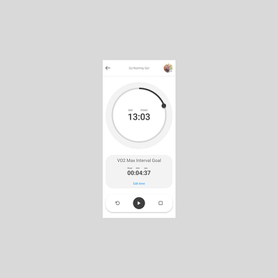 Stopwatch Concept app design figma mobile ui ux