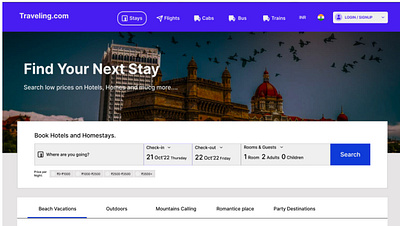 Traveling Website Design