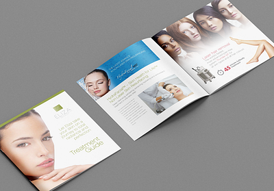 Eliza Facialist brochure design graphic design