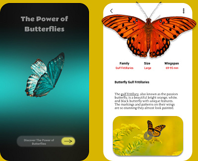 Butterflies app 🦋 figma uiux