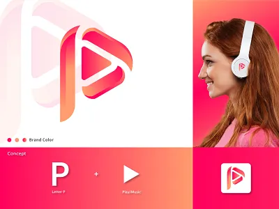 Community Play Music Logo Design 3d best logo brand branding community logo creative logo design graphic design graphicdesigner headset logo identity illustration letter logo letter p logo logo logodesign media modern logo music logo play logo