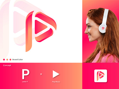 Community Play Music Logo Design 3d best logo brand branding community logo creative logo design graphic design graphicdesigner headset logo identity illustration letter logo letter p logo logo logodesign media modern logo music logo play logo