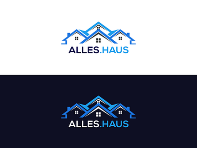 Real Estate Logo Design | Alles.Haus alles.hause best bhfyp brand branding business creative design gradient graphic design house logo mockup new personal professional real estate social media top vector