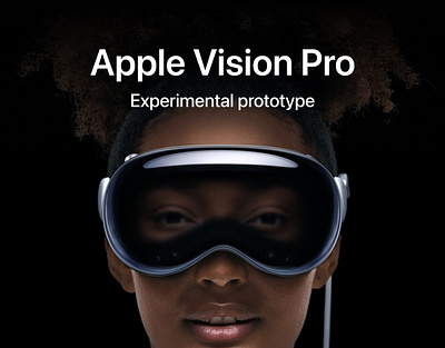 Apple Vision Pro - Experimental prototype 3d after effects animation app apple concept design experiment figma interface motion graphics product prototype spatial design ui user experience user interface ux vision pro vr