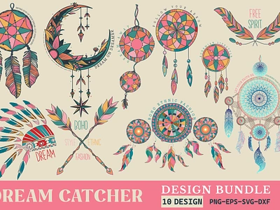 Dreamcatcher Design Bundle summer clipart