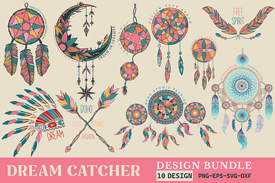 Dreamcatcher Design Bundle summer clipart