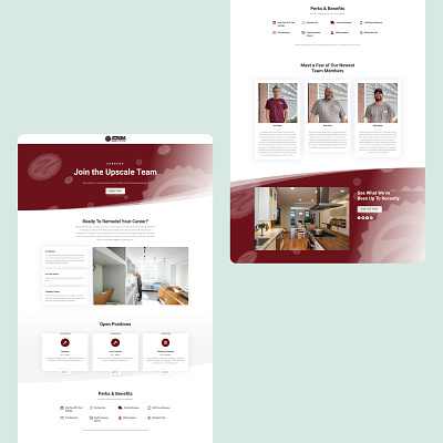 Employee Recruitment Landing Page design landing page ui