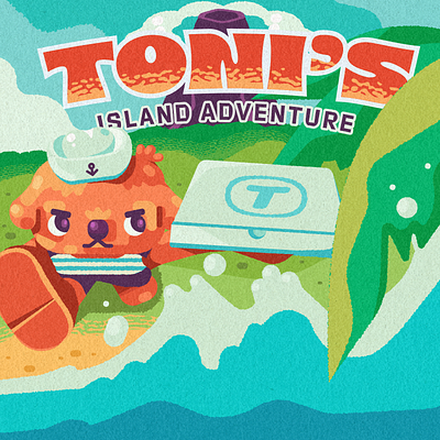 Toni's Island Adventure character design dog game game design geometric illustration illustrator indie game vector