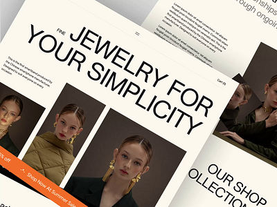 Intero.-Jewelry Website Landingpage(Animation version) animation awe e commerce ecommerce ecommerce landing page ecommerce website fashion fashion website motion graphics web web design website