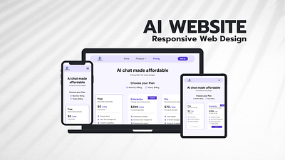 Responsive Ai Website Design human centered design mobile app design responsive design usability user experience user interface webpage