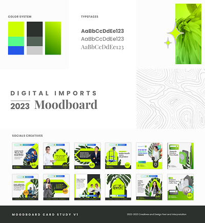 2022-2023 Socials Moodboard branding design facebook moodboard social media