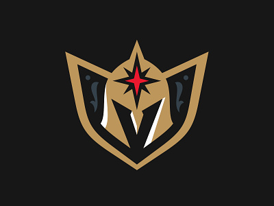 Vegas Golden Knights golden knights helmet hockey illustration logo nhl sports sports branding vegas
