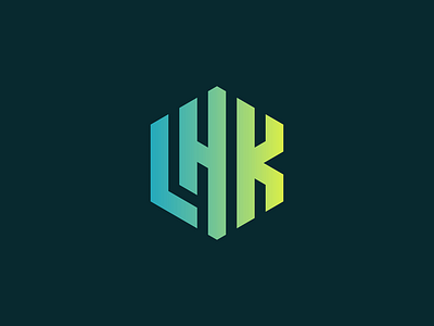 LHK Latter Logo Design app logo branding creative logo gradient logo graphic design grid grid logo lhk lhk logo logo logo design logo type minimalist logo tech vector