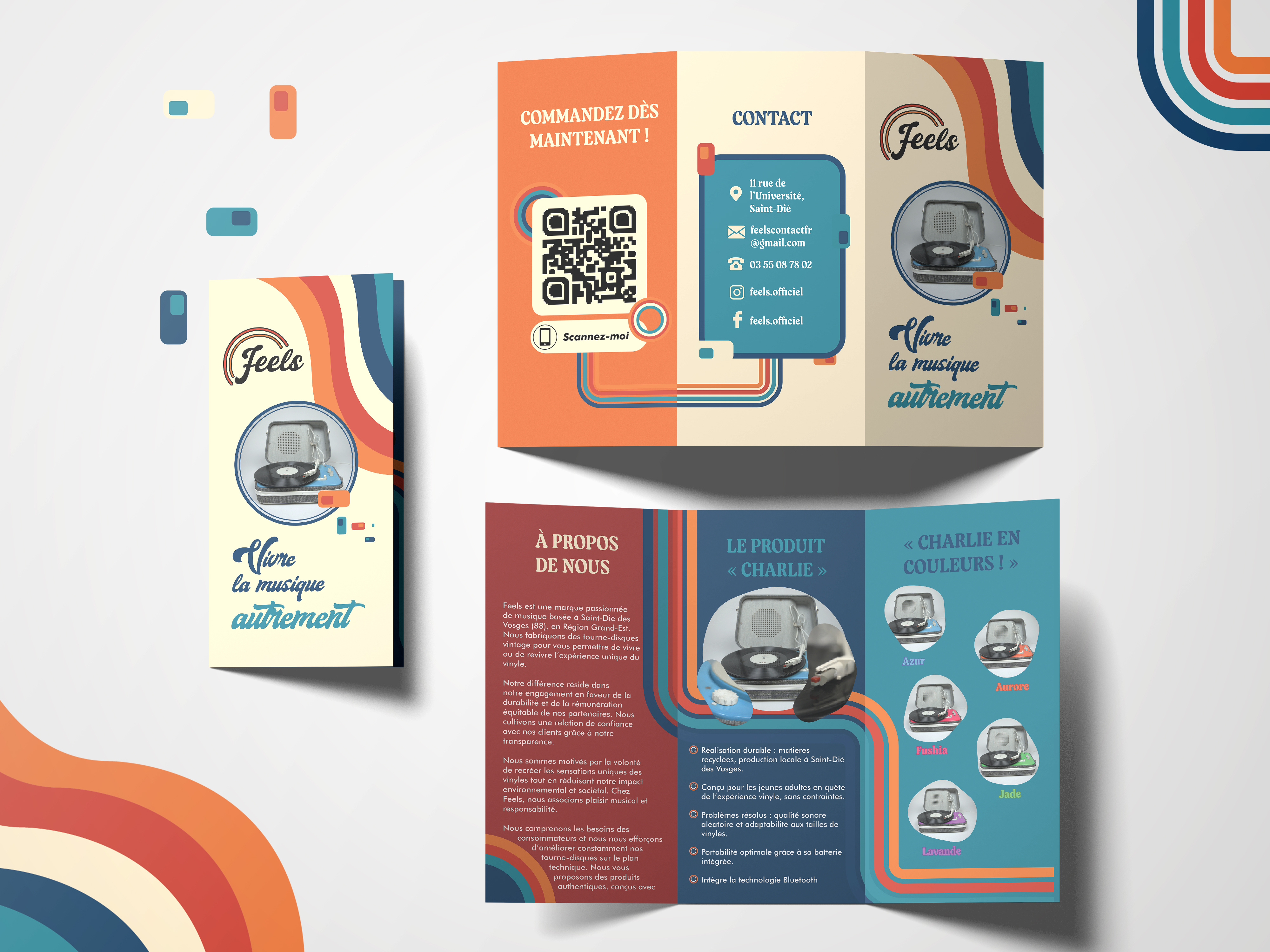 "Feels" Sales brochure commerciale flyer illustration plaquette sales brochure vector