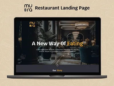 MURA - Restaurant Landing Page bar cafe coffee shop cooking delivery food food and drink food delivery food delivery app homepage landing page menu mobile app order parcel pizza restaurant uiux web design website