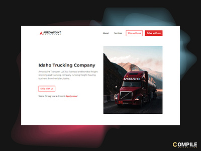 Arrowpoint Transport figma logistics transportation trucking web design web development webflow