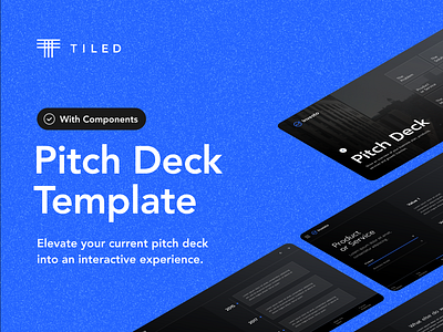 Pitch Deck deck dynamic interactive microapp no code presentation template