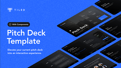 Pitch Deck deck dynamic interactive microapp no code presentation template