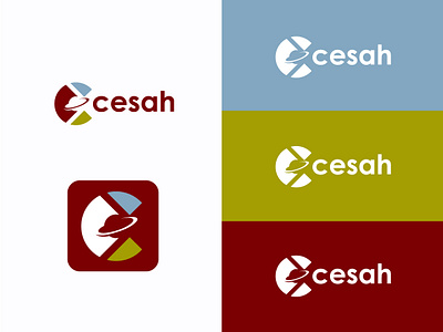 Cesah Logo Design. appicon brand brandidentity branding c design flat graphic design graphicsdesigner logo logodesign logodesigner logofolio logomaker logomark logos planet space vector visualidentity