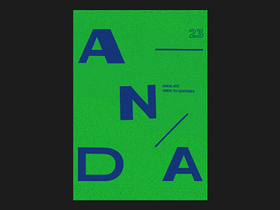 076 ANDA anda brand branding cartaz designer duotone editorial editorial design editorial designer graphic design grid illustrator indesign layout photoshop poster posters type type design typography