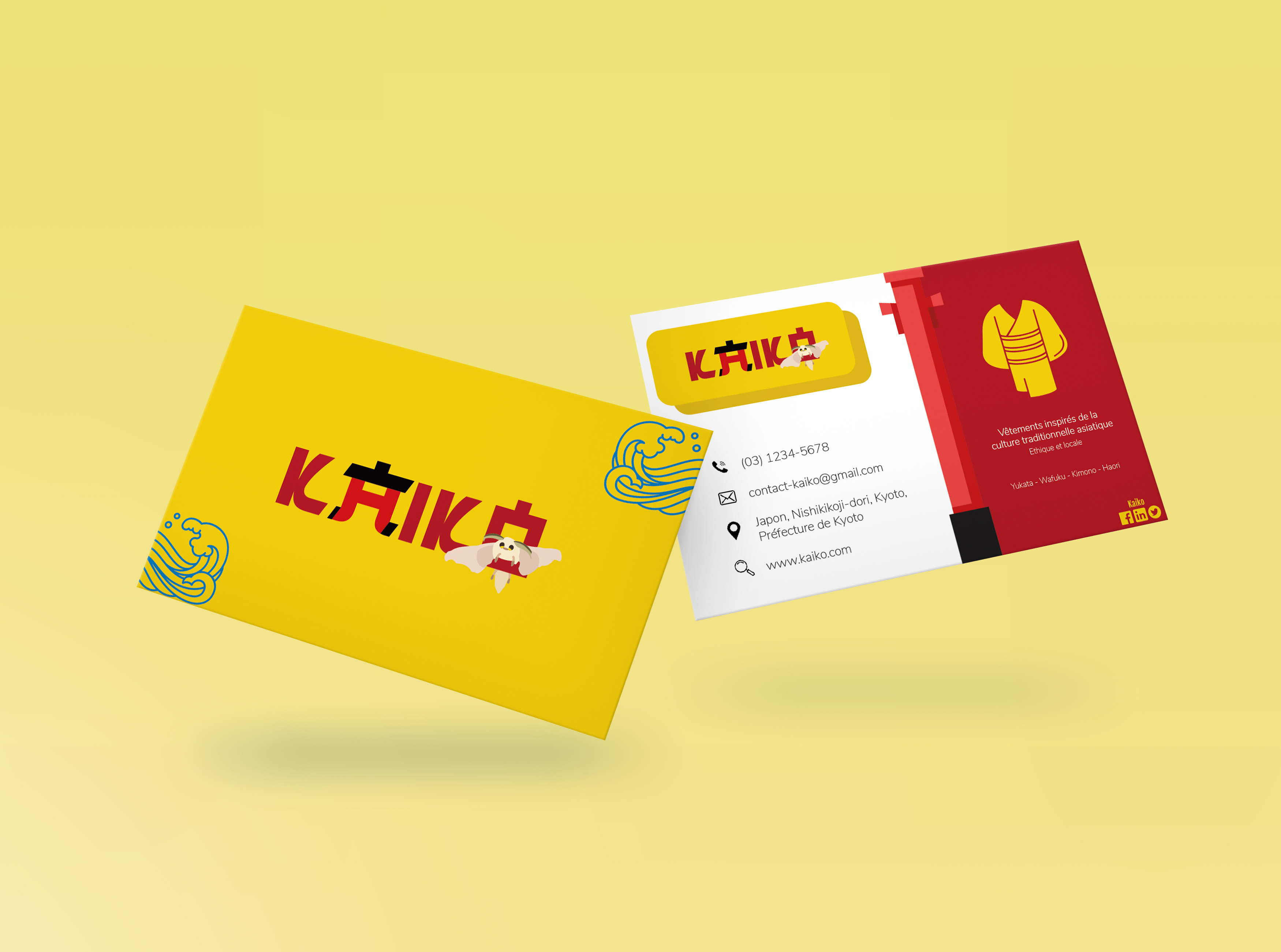 Kaiko business card carte kaiko business card visite