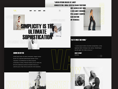 Simple is the New Fashion - Website Design branding clean website design easy design for website fashion fashion website fashion website design simple fashion website simple webdesign simple website typography ui ux webdesign website design website design simple