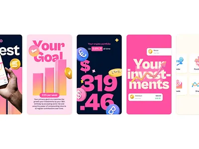 GoHenry: Invest branding design ui