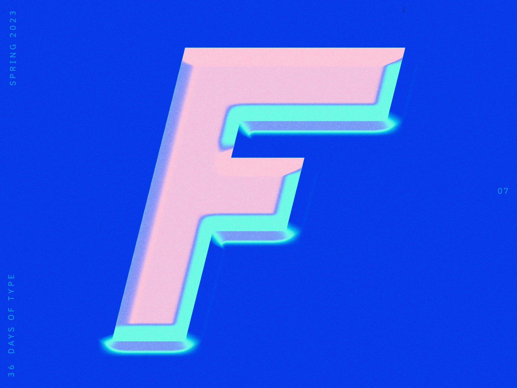 07 • F • 36 Days of Type *Spring* 36daysoftype badge design design graphic art graphic design typography