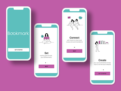 Bookmark - Onboarding android mobile application design design illustration ios ios mobile mobile app design ui ux