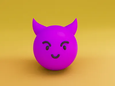 Angry emoji 3d angry character emoji emotion purple simple yellow