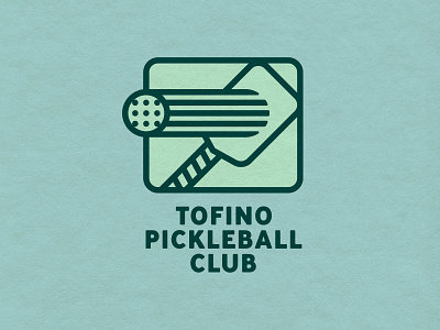 TOFINO PICKLE BALL CLUB LOGO ILLUSTRATION branding club illustration logo pickle ball pnw tofino vector