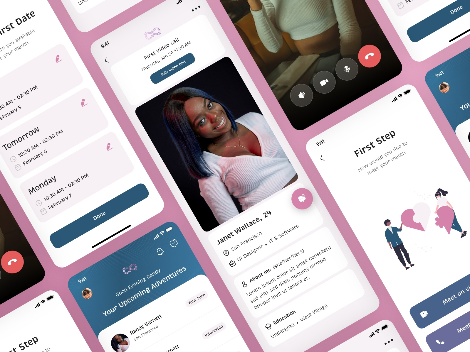 Revolutionary Dating Mobile App by Hussein Abedini on Dribbble