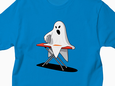 Scorched design ghost glenn jones glennz illustration illustrator ironing scorch mark tee tshirt vector