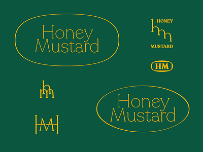 Honey Mustard type concepts branding design lockup logo monogram type typography