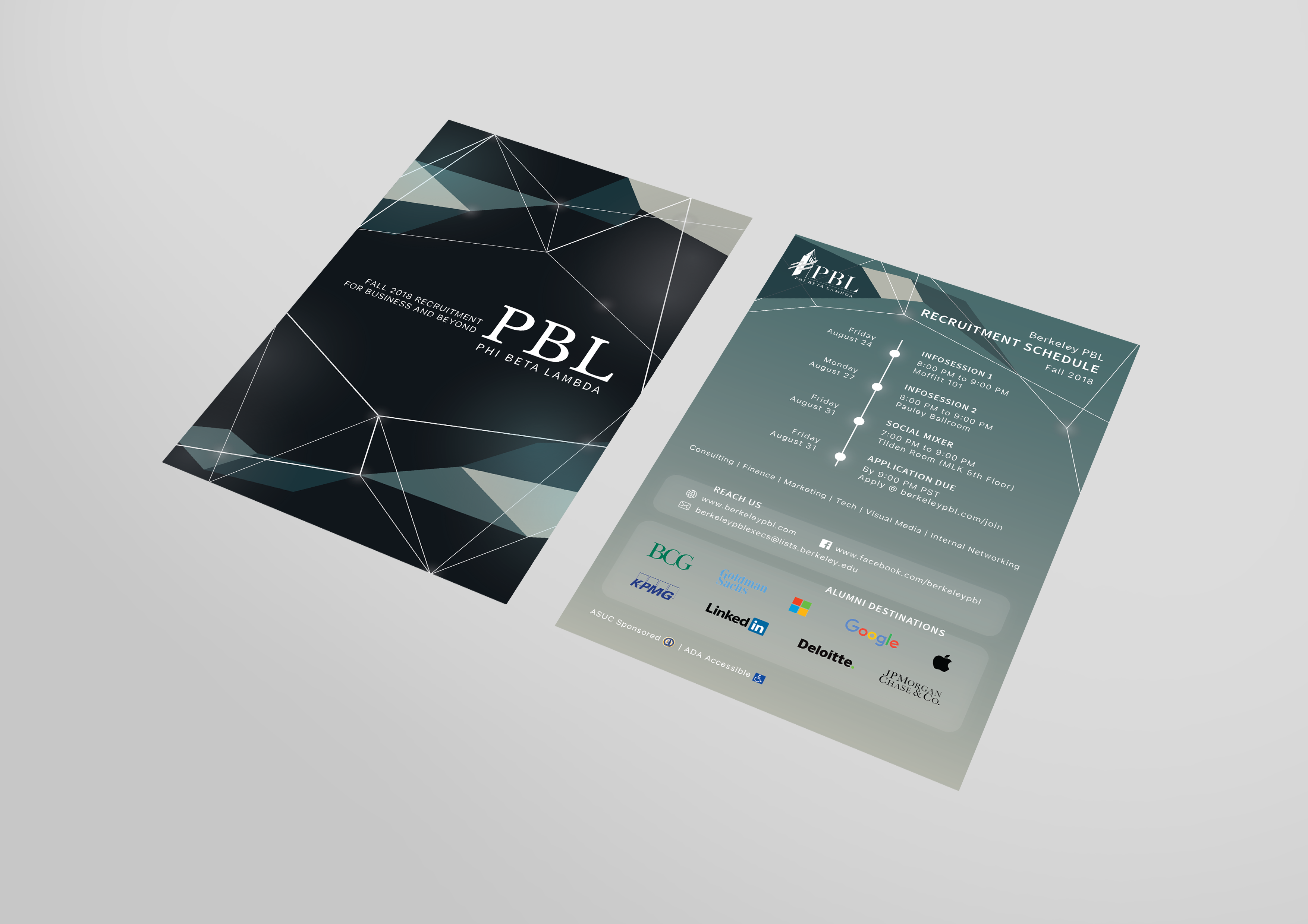 PBL Fall 2018 Recruitment Flyer adobe illustrator adobe photoshop branding flyer flyer design graphic design illustration logo logo design